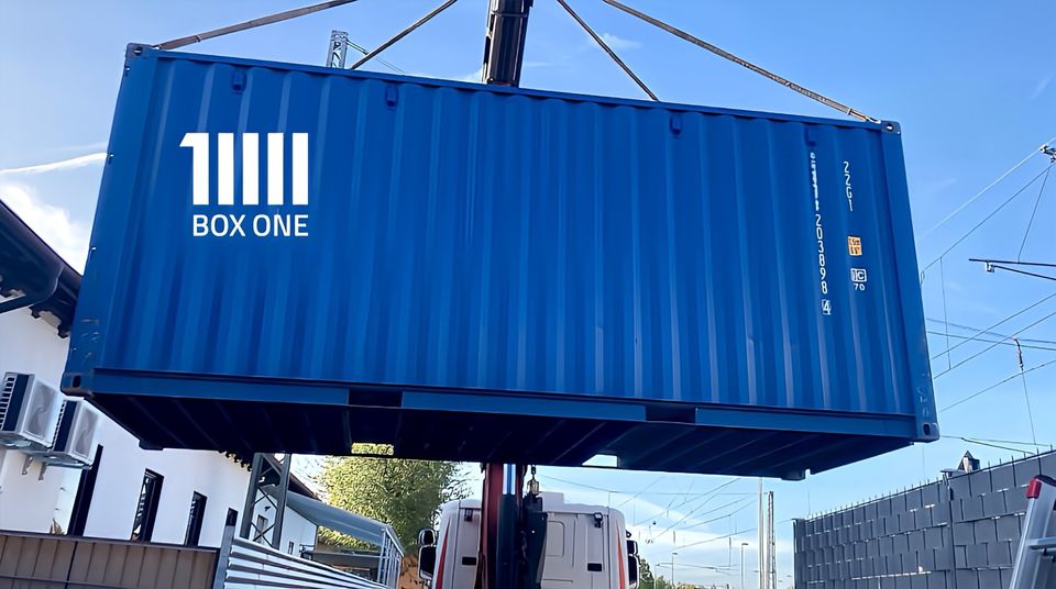 ✅ 20 Fuß Seecontainer | BOX ONE | Container | Lagercontainer | alle Farben in Rostock