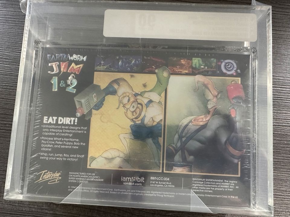 Earthworm Jim Nintendo VGA Gold SNES Sega Mario WATA Switch in Chemnitz