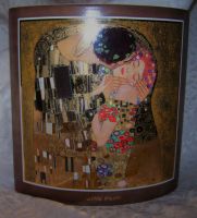 Seltene Große Vase Porz. Gustav Klimt Der Kuss Goebel Artis Orbis Schleswig-Holstein - Kaltenkirchen Vorschau