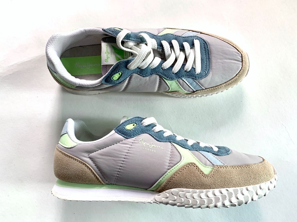 Pepe Jeans, Leder Damensneaker, Gr41, light lime grey, in Hamburg