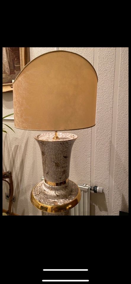 Vintage Lampe Stehleuchte+Säule von ital. Firma Bosa in Limburgerhof