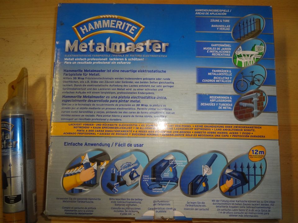 Metalmaster Hammerite wie neu Lackpistole lackieren in Hunderdorf