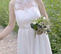 Kurzes Kleid Brautkleid Hochzeit Standesamt weiß grün LaSense Niedersachsen - Lauenbrück Vorschau