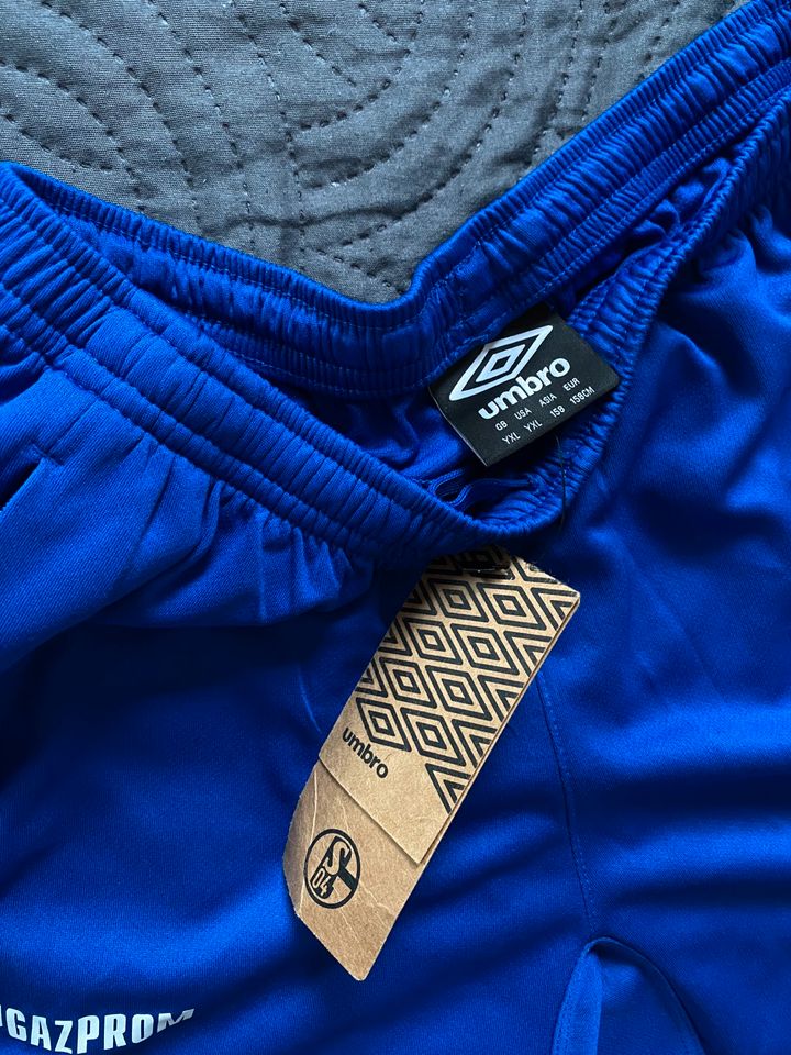 Umbro Fc Schalke 04 Kinder Junior Short blau mit türkis 158cm in Köln