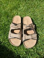 Sandalen Hausschuhe gr 42 camprella Fußbett braun Hessen - Eppertshausen Vorschau