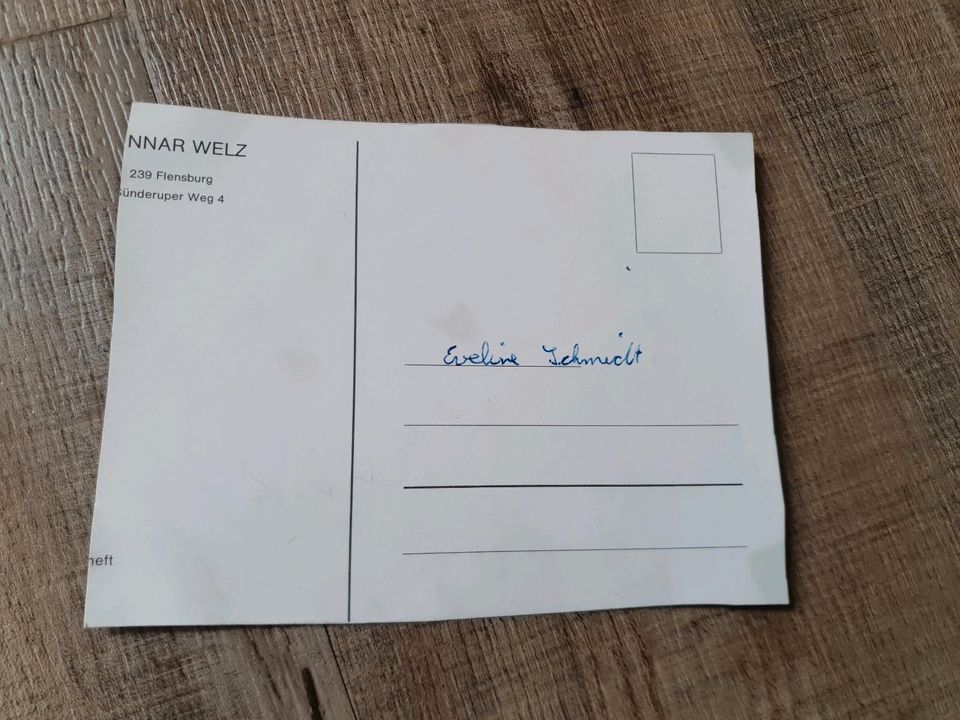 Autogramm Postkarte Gunnar Welz mit Originalunterschrift in Knittlingen