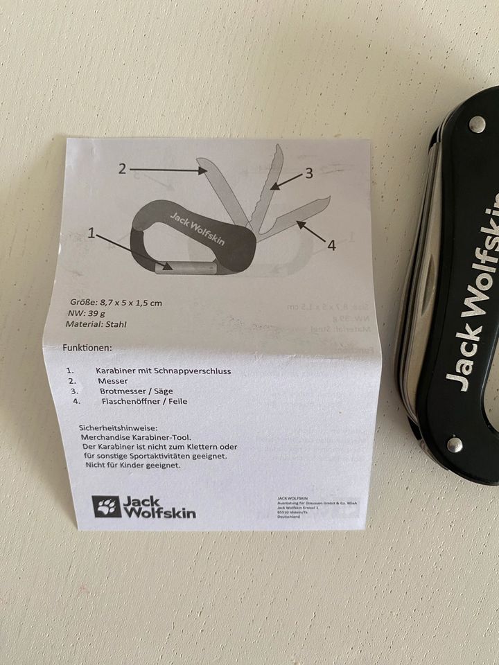 Jack Wolfskin Karabiner Tool „Neu“ in Köln Vogelsang