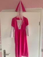 Kostüm rosa/weißes Kleid mit Spitzen Hut Größe 122 Mecklenburg-Vorpommern - Samtens Vorschau