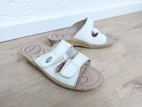 Weiße beige Pantolette Sandalen von Esmara, Gr. 38 Bayern - Ergoldsbach Vorschau