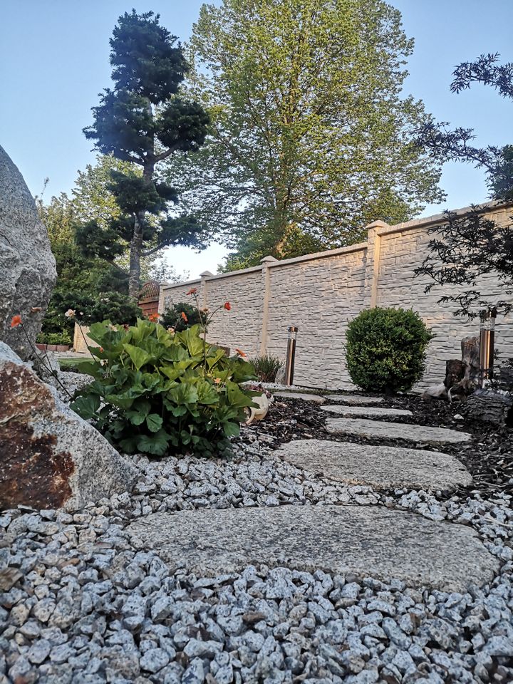 BETONZAUN Sichtschutz Höhe: 1,90 m Gartenzaun Montage Zaun Hecke in Stendal