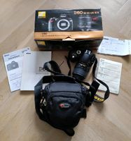 Digitalkamera Nikon D60 18-55 VR Kit mit Tasche Lowepro Leipzig - Gohlis-Mitte Vorschau