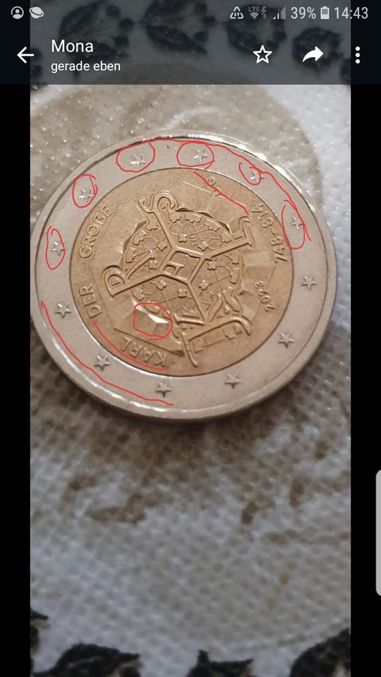 2euro Münze von Karl Der Grosse 2023 in Altena