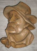 Seemann Mann mit Pfeife Holz Kopf 27 cm H x 19 cm B Nordrhein-Westfalen - Viersen Vorschau