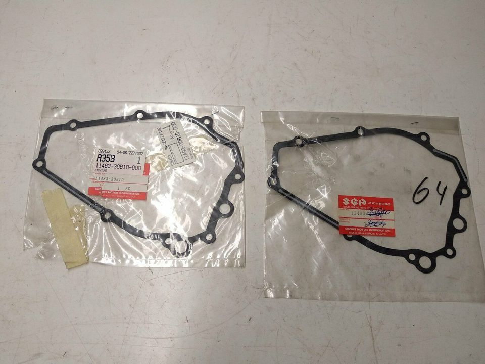 2x Suzuki GSX R GSF  400 Kurbelgehäuse Motor Deckel Dichtung NEU in Laufach