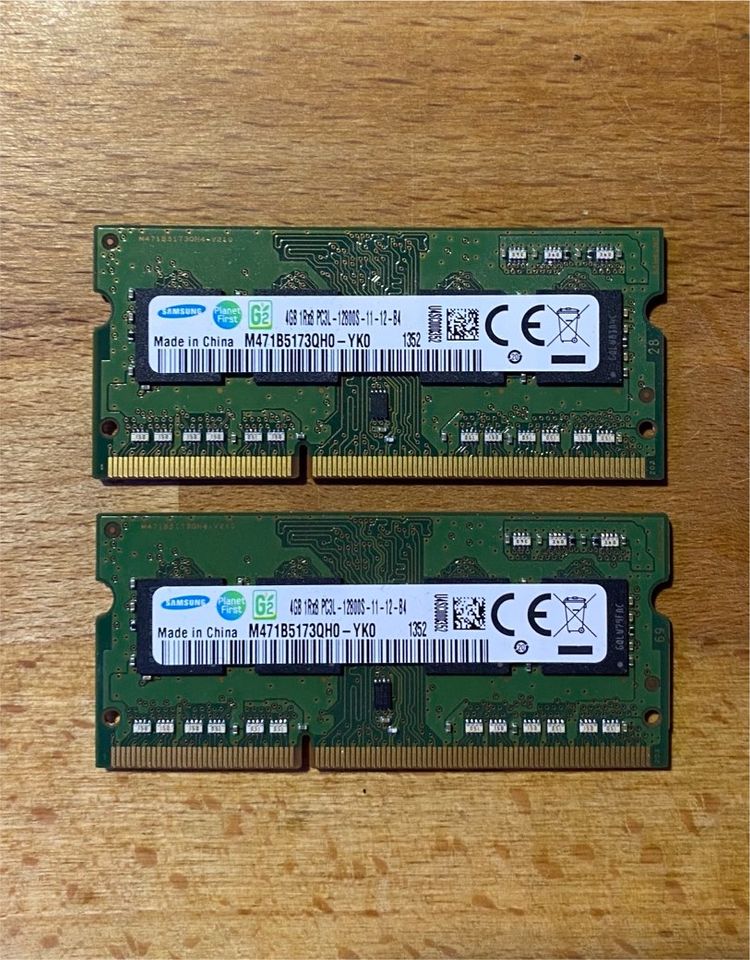 2x 4GB (8GB) Samsung M471B5173QH0-YK0 RAM/Arbeitsspeicher in Falkensee