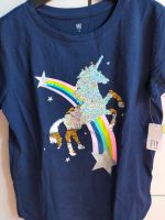 Neues T-Shirt mit Einhorn Regenbogen Pailletten von GAP Nordrhein-Westfalen - Leverkusen Vorschau