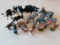 16 Schleich Tiere - Kuh, Esel, Hahn, Hund, Katze, Ziege, Fuchs Sachsen - Hohnstein Vorschau