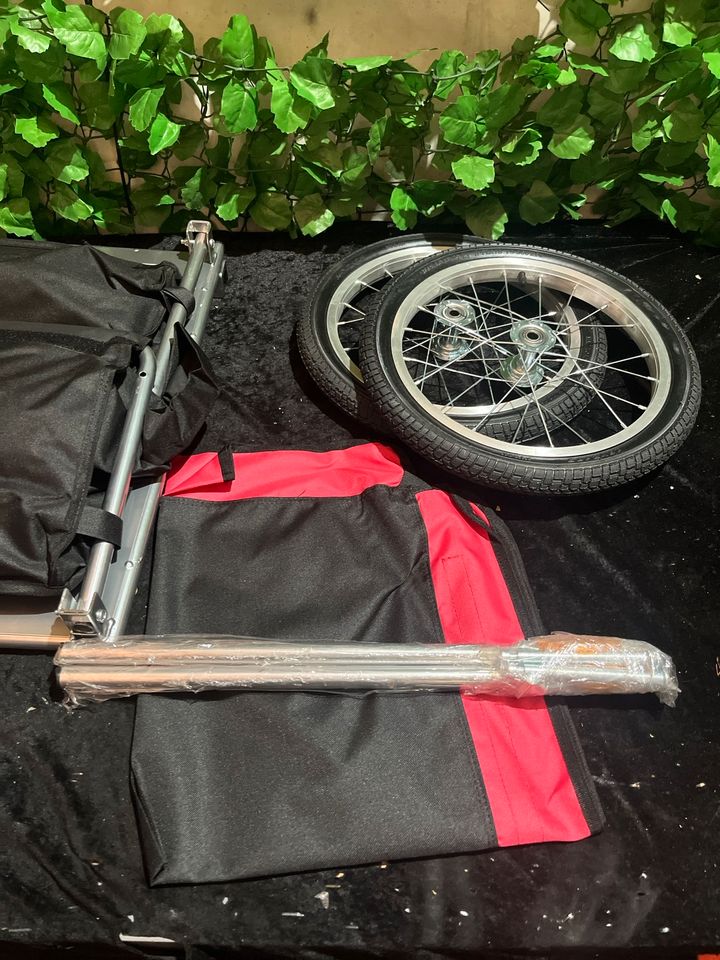 Fahrrad Lastenanhänger bis 65kg mit umklappbarer Deichsel in Gladbeck