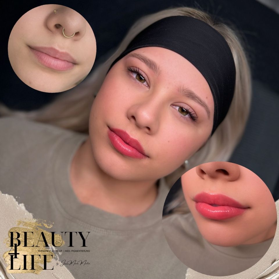 Permanent Make-Up | Aquarell Lips und Powder Brows in Willich