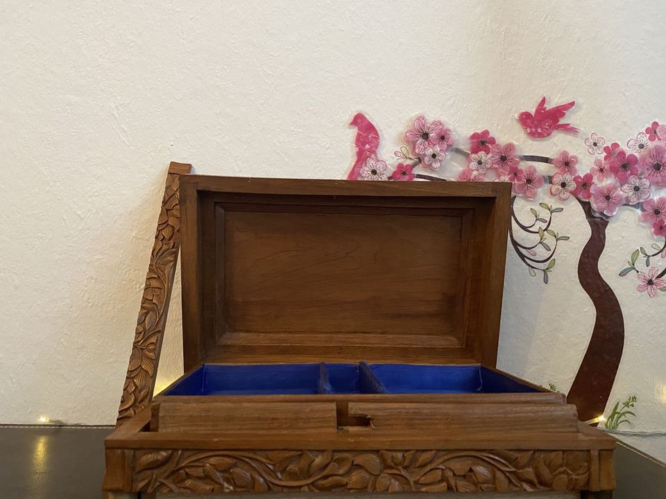 Mystery Box + Schale Holz Deko Dekoration Sammler selten in Auetal