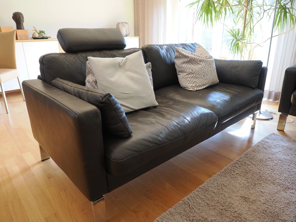 *** Zwei 2-Sitzer Sofas in braunem Leder von WK *** TOP *** in Gütersloh