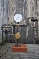 Tischlampe, Rohrlampe, Designerlampe, Industrie, Steampunk Nordrhein-Westfalen - Nottuln Vorschau