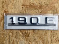 Mercedes W201 190E 190 Chrom Schrif Typenschild Schild Emblem NEU Nordrhein-Westfalen - Dinslaken Vorschau