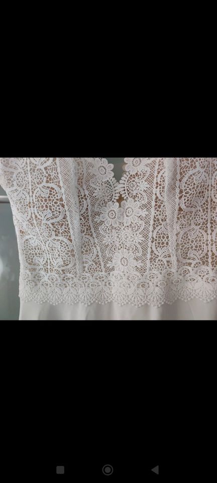Brautkleid von Bianco Evento, Gr. 38, weiß, frisch gereinigt in Münchsteinach