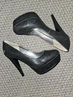 Dereon Beyonce High Heels Pumps Plateau schwarz glitzer 7.5 38 Bayern - Poppenricht Vorschau