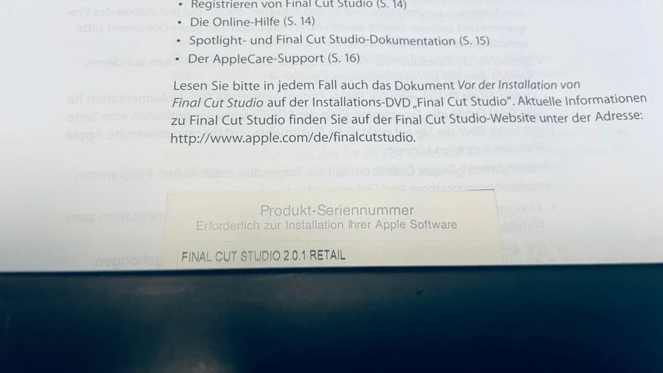 Apple Final Cut Studio 2 - für MacOS - Vollständig mit Lizenz in Hannover