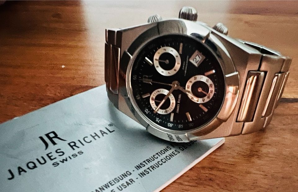 JAQUES RICHAL Chronograph swiss Uhr Panda keine automatik TOP‼️ in Hessen -  Darmstadt | eBay Kleinanzeigen ist jetzt Kleinanzeigen