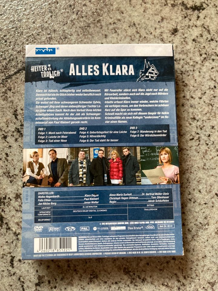 Alles Klara Staffel 1 komplett Krimi DVD in Ingolstadt