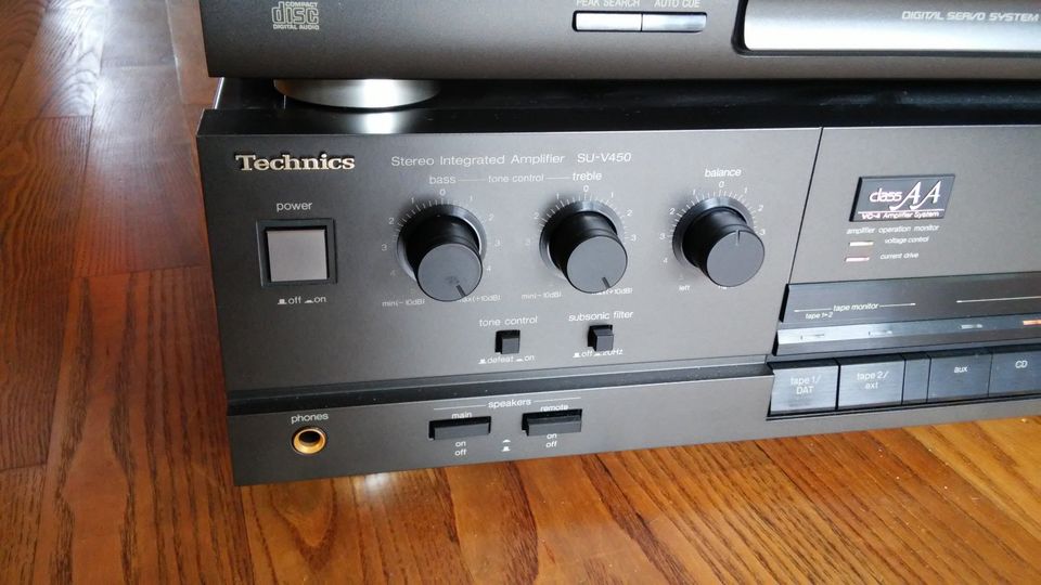 Technics Stereoanlage Verstärker CD Player Tuner Tape Deck in Hamburg