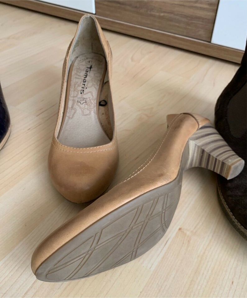 Pumps Größe 41, 7,5 beige, Tamaris wie neu in Baar-Ebenhausen