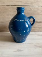 DDR Bürgel Keramik Porzellan Blumenvase Vase blau weiß gepunktet Thüringen - Camburg Vorschau