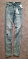 NEU. Röhrenhose/Leggings/Jeans mit Lochung.Used Blau.W26/L34 Bremen - Huchting Vorschau