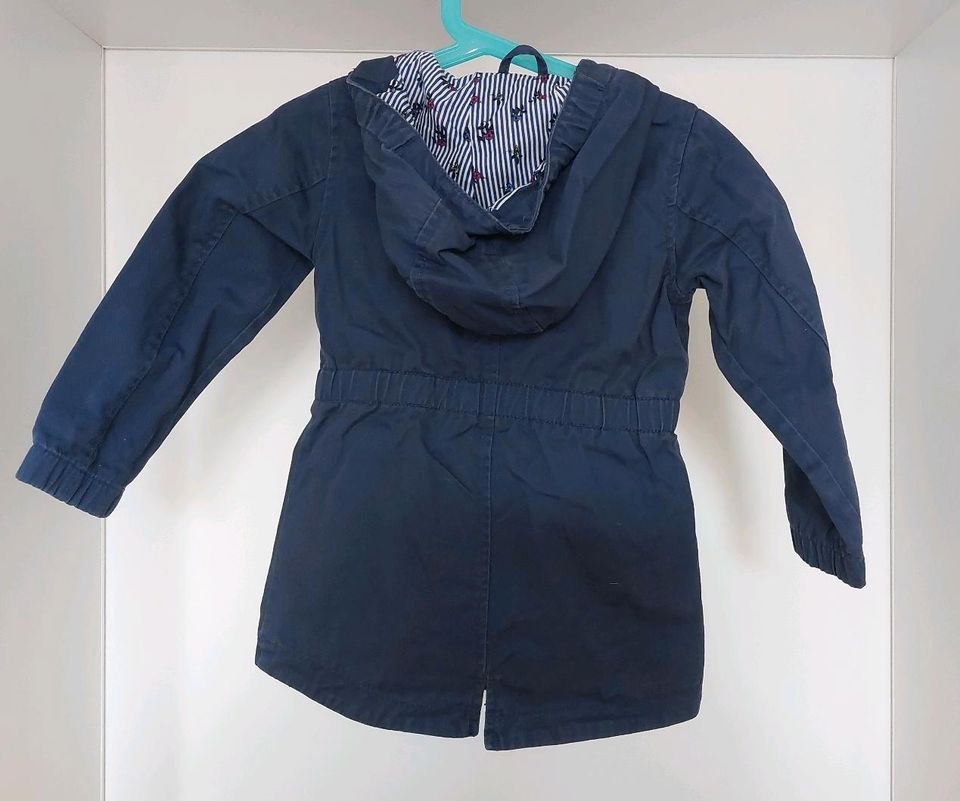 Übergangsjacke Anorak blau Mädchen Schmetterling 98/104 in Ilsede