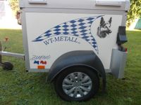 WT- Metall Hundeanhänger, 2 Boxen, gepflegter Zustand Sachsen-Anhalt - Osterburg Vorschau