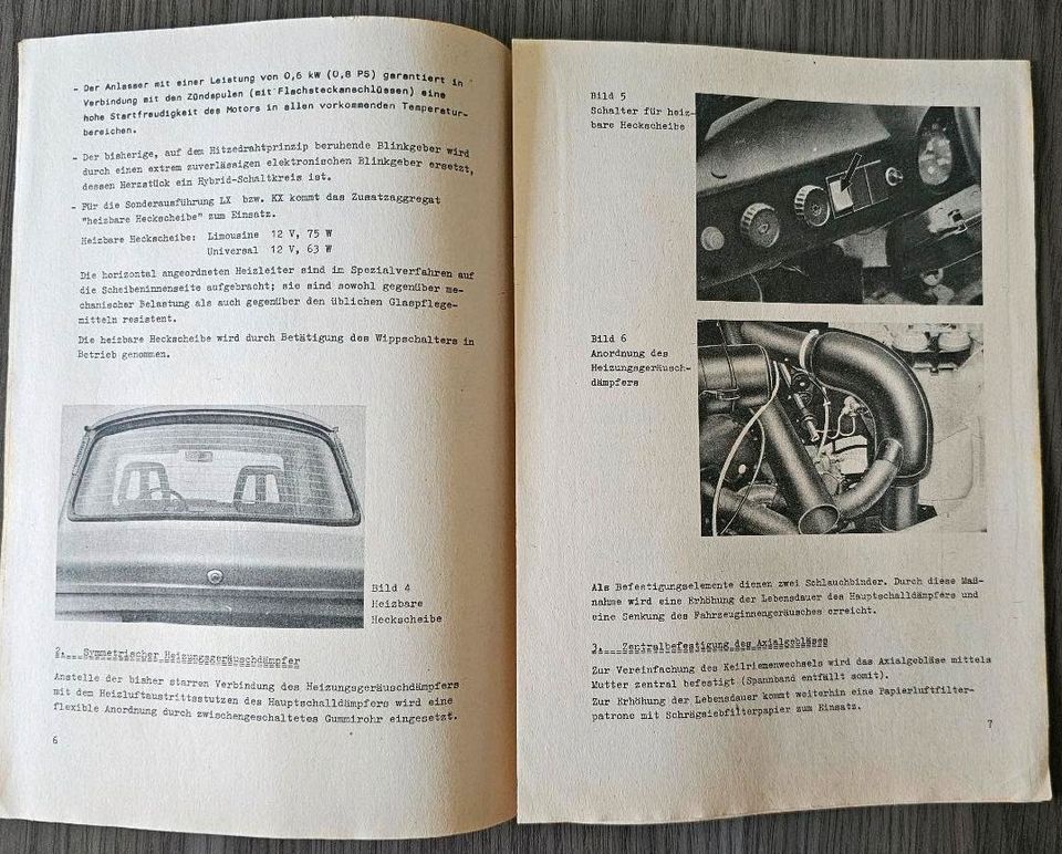 Trabant 601 - Hycomat Betriebsanleitung inkl. Beilagen in Dresden