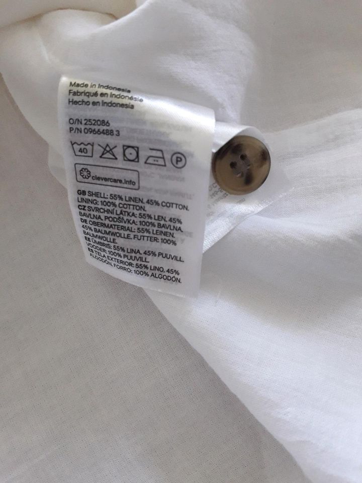 Leinen Cotton Kleid H&M M L 38 40 42 weiß in Köln