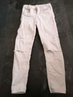 Weiße Jeans Hose mit Cuts H&M Brandenburg - Wusterwitz Vorschau
