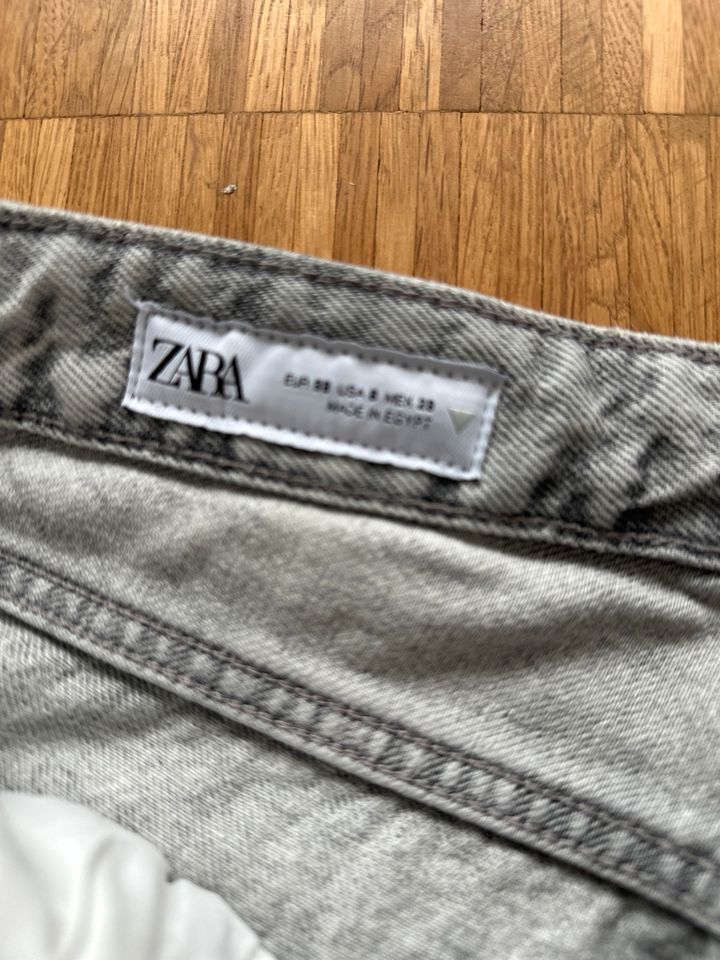 NEU! Zara Wide Leg Jeans mid Waist grau Kollektion 2024 Damen in München