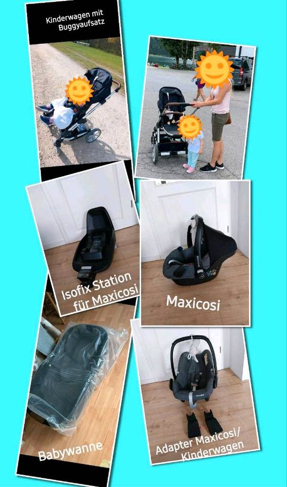 Erstausstattung Baby Kinderwagen ABC Design Maxicosi in Lauingen a.d. Donau