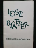 'Lose Blätter" mit 12 Lithographien von Kurt-Hermann Kühn Brandenburg - Potsdam Vorschau