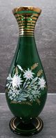 Vase aus Glas mit handgemalten Blumenmotiv Sachsen-Anhalt - Eisleben Vorschau