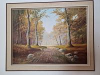 Ölgemälde : Waldweg von Ferdy Hölscher mit Rahmen 94x75 cm Nordrhein-Westfalen - Bedburg-Hau Vorschau