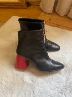 Mango heels stiefel boots blockabsatz Leder gold 40 Düsseldorf - Pempelfort Vorschau