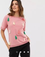 Vila – T-Shirt mit Quasten Pink Rheinland-Pfalz - Speyer Vorschau