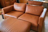 IKEA VIMLE Grann/Bomstad Leder Schlafsofa + Hocker 1A Zustand München - Thalk.Obersendl.-Forsten-Fürstenr.-Solln Vorschau