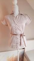 Vero Moda Kurzarm Bluse braun weiß gestreift Gr. M Nordrhein-Westfalen - Borchen Vorschau